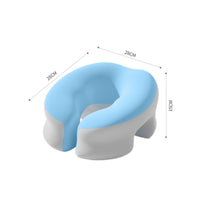 Contoured U Shape Memory Foam Neck Pillow Hollow Design Memory Foam Neck Pillow Raised Edge Comfort Accessory Portable for Office Workers