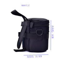 Shockproof Padded Lens Case with Carry Loop Portable Camera Lens Case with Zipper Reinforced Universal for Photographers