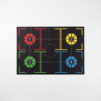 Non-Slip Basketball Training Mat Printed Basketball Floor Mat Low-Lying Rectangular for Athletes, Home Workouts