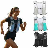 Lightweight Trail Running Hydration Vest Multiple Pockets Long-Distance Water Vest Adjustable Straps Hydration Backpack Breathable for Runners, Cyclists, Hikers, Hiking