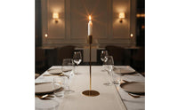 6 Pieces European Classical Design Gold Metal Candle Holder Minimalist Design Long Stem Candlestick Set for Wedding