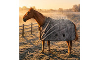 Winter Horse Blanket Cold Weather Horse Blanket with Belly Straps Contoured Adjustable for Horses, Stable, Turnout