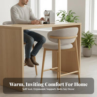High Stool with Backrest Italian design Bar Chair Modern Minimalist Design Upholstered Seat for Homeowners, Restaurant