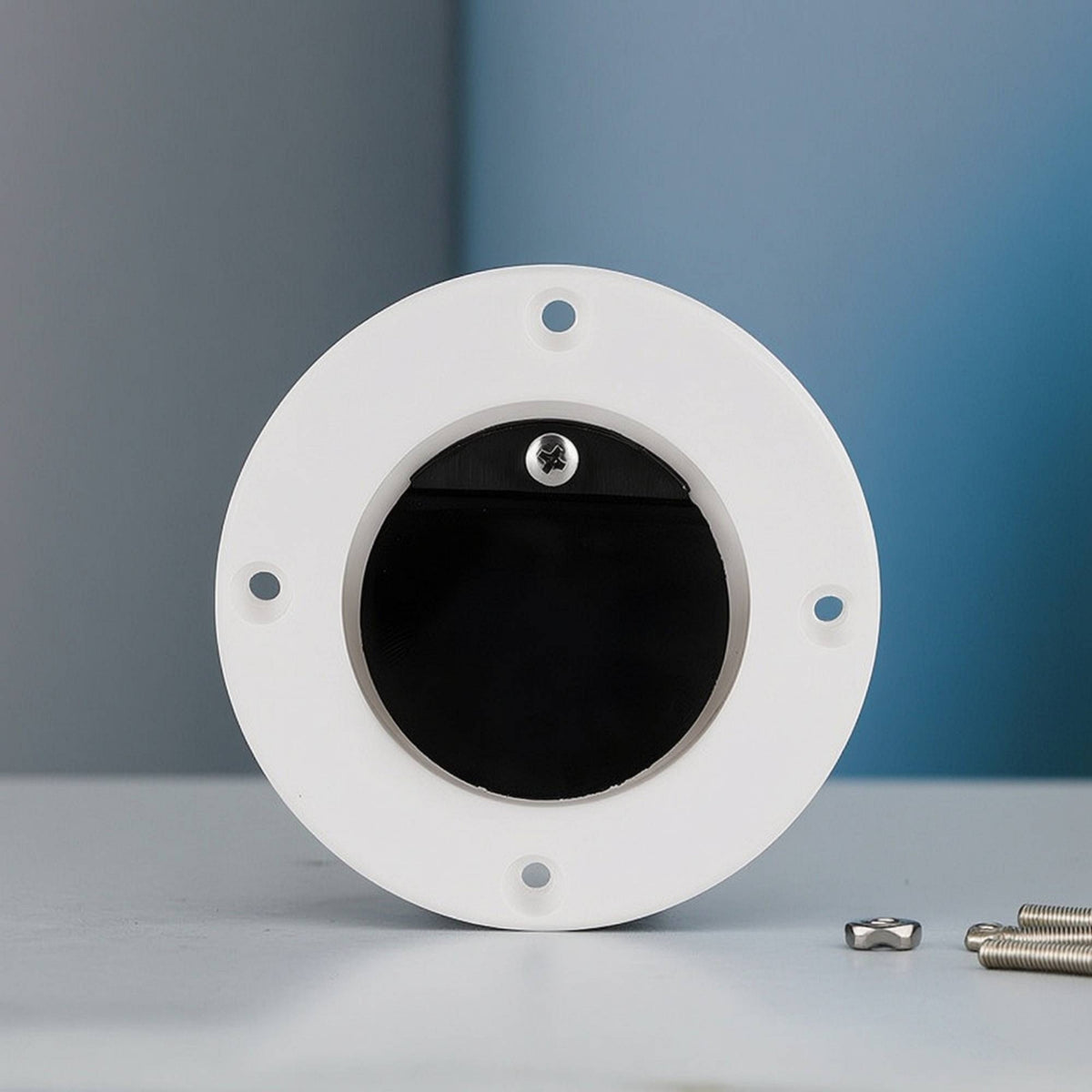Drain Outlet with Check Valve Backflow Protection Marine Drain Fitting with Check Ball Easy to Install White