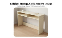 Space-Saving Narrow Long Table Minimalist Design Skinny Entryway Table Multifunctional Simple Computer Desk Sturdy Construction for Apartment Dwellers, Students, Homeowners, Small Areas, Bedroom, Hallway, Home Office