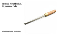 Precision Filing 3-Side Fret Dressing File Versatile Design Guitar Fret Crowning File High-Carbon Steel for Luthiers, Workshop, Home Studio