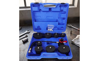 9 Pieces Stepped Turbocharger Boost Leak Tester Kit Heavy Duty Turbo Pressure Tester Kit with Pressure Gauge Portable Turbo Leak Test Tool Adjustable for Mechanics