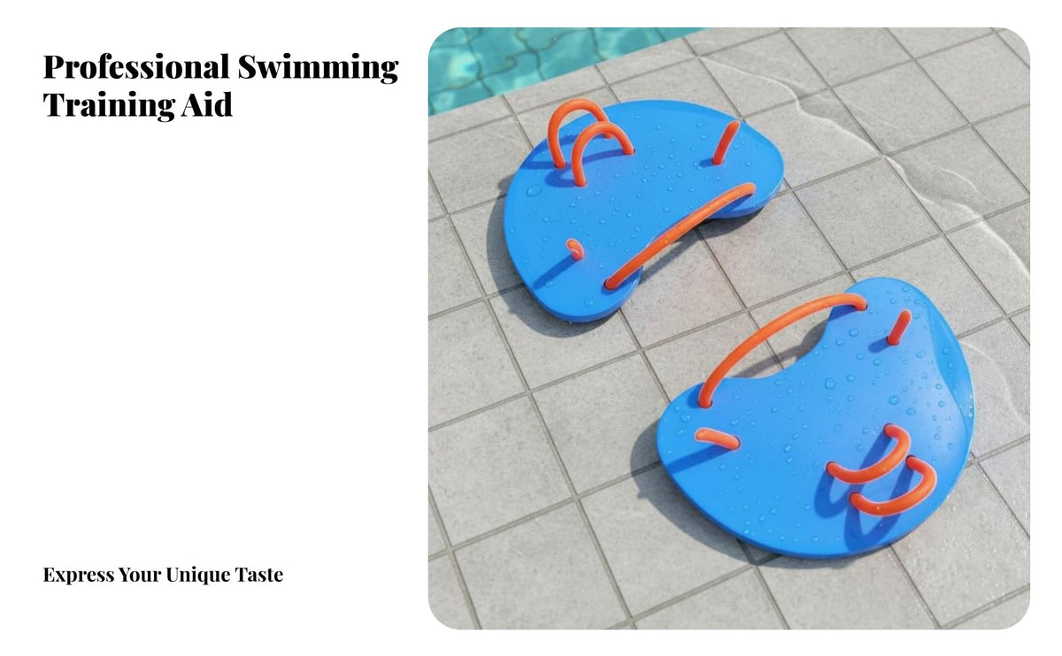2 Pieces Improves Propulsion Half Palm Swim Paddles Builds Arm Strength Swim Paddles Comfortable Fit for Swimmers, Beginners, Water Exercise