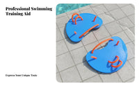 2 Pieces Improves Propulsion Half Palm Swim Paddles Builds Arm Strength Swim Paddles Comfortable Fit for Swimmers, Beginners, Water Exercise