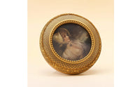 Vintage Round Photo Frame Wall-Mounted Resin Photo Frame Retro Unique for Living Room