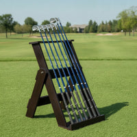 Stable Foldable Golf Club Rack Wooden Golf Club Rack for Indoor