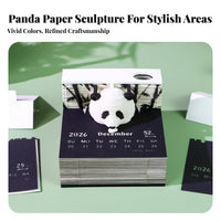 Unique Gift 3D Paper Art Calendar Carved 3D Paper Carving Calendar Multifunctional for Students, Study Room, Bookshelf, Souvenir Shop