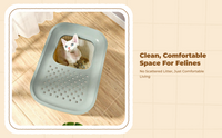 Top-entry litter box with odor control