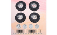 4 Pieces 1/12 Scale RC Car Wheels Wear-Resistant RC Car Wheel Hub Set Long-Lasting for Away from-Road, Rock Crawling