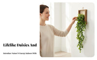 Artificial Flower Vine Low Maintenance Cascading Flower Wall Decor Everlasting Artificial Hanging Plant for Homeowners, Adults, Indoor, Bedroom