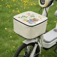 Bike Basket Rain Cover Waterproof Basket Cover with Zipper Rainproof for Cyclists, Commuters, Rainy Days, Daily Commute