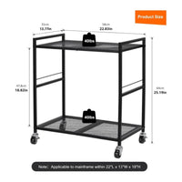 Computer Desktop Stand with Wheels Rolling PC Desktop Stand Computer Holder with Wheels Mobile Furniture Under-Desk for Gamers