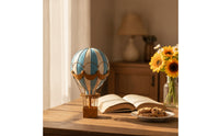 Hot Air Balloon Ornament Festive Sculpture Glittered for Wedding
