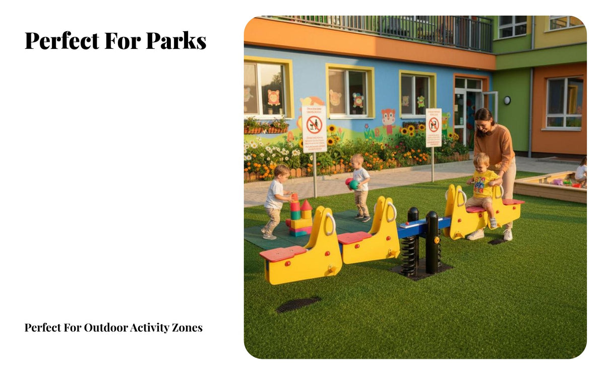 Rocking Seesaw Two-Seater 2-Person Seesaw Promotes Balance and Coordination Playground Equipment for children, Preschoolers, Kindergarten, playground, backyardyard