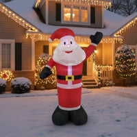 Christmas Inflatable Santa Easy to Install Inflatable Santa Figure Festive Yard Decoration for Lawn