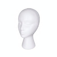 Foam Mannequin Head Stable Headpiece Display Stand Versatile for Cosplayers, Retail Displays, Hair Salons