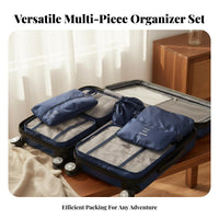 7 Pieces Space Saving Luggage Packing Organizer Bags Large Capacity Luggage Organizer Bag Set Lightweight for Travelers, Backpacking, Closet