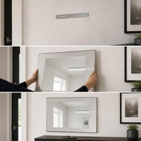 Art Gallery Cardboard Decorative Wall Mirror with Aluminum Alloy Frame for Living Room Hallway