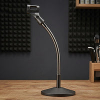 Desktop Audio Pickup Stand Adjustable Audio Pickup Stand with Metal Base Audio Gear Heavy-Duty Universal Thread Fit
