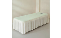 Massage Bed Cover Elastic Massage Table Sheet with Face Hole Machine Washable Treatment Table Cover for Beauty Salons