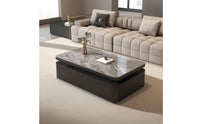 Coffee Table with 4 Drawers Minimalist Coffee Table with Storage Modern Furniture for Living Room, Apartment