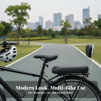 Rear Bike Passenger Cushion Soft Padding Backrest Support for Weekend Trips