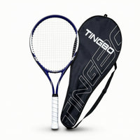 Tennis Racket with Cover Lightweight Aluminum Tennis Racket Beginner-Friendly Recreational for Beginners, Practice, Training