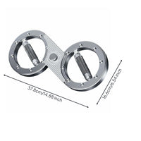 Double Loop Arm 360° Rotatable Double Loop Arm Rotator Anti-Slip Grip Adjustable Rotator Machine for Home, Gym, Office