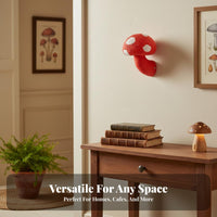 Pastoral Theme Toadstool Wall Lamp Outdoor Use Toadstool Shaped Sconce Elegant Novelty Wall Light Warm Radiance for Interior Designers, Design Enthusiasts, Hallway, Living Room, Corridor, Coffee Shop