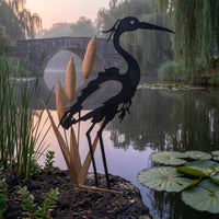 Metal Bird Stake Ground Insert Bird Stake Easy to Install Outdoor Decor for Yard