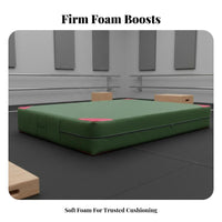 Gymnastics Tumbling Mat Foldable Design Folding Gymnastics Mat Shock Absorbent Thick Crash Pad for Gymnasts, Cheerleaders, Dojo, Gymnasium, School