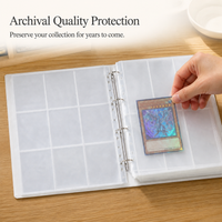 A4 Photo Album Pages for Postcards, Photocards, and Collectibles - Single-Sided Storage for 3, 4, 5, 6-inch Photos