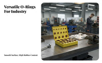 Assorted Sizes O-Gasket Repair Box Wide Variety of Sizes O-Gasket Assortment Kit Hardware Supplies Oil Resistant Long-Lasting