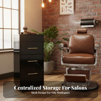 Rolling Salon Cart with Drawers Multi-Drawer Stylist Trolley on Wheels Hair Salon Trolley Large Capacity Stylist Tool Cabinet