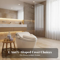 Frontal & Rear Wash Non-Electric Bidet Toilet Seat Comfortable Washing Non-Electric Bidet Double Nozzles Personal Hygiene Device Easy to Install for Adults, Elderly, Seniors, Restroom, Home