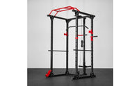 Power Cage with Pulley System Space-Saving Squat Rack with Pulley System Versatile Multi-Function Training Rack for Fitness Enthusiasts, Home Gym