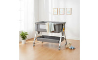 Portable Infant Crib Multifunctional Adjustable Bedside Infant Sleeper With Storage Basket Newborn Bedside Sleeper for Newborns, Infants
