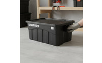 Storage Box with Lid Easy to Carry Car Trunk Organizer Bin Dust-Resistant Large Utility Tote for Campers