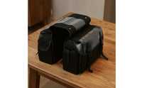 Flap-Top Rear Rack Pannier Bag Structured Double Pannier Bag Large Capacity Panniers Spacious for Cyclists, Commuters