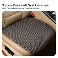 3 Pieces 3-Piece Car Seat Mat Set Non-Slip operater Seat pad Easy to Install
