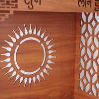 Altar Stand Carved Shrine Stand Decorative Altar with Shelf for Practitioners