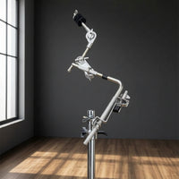 Easy to Adjust Cymbal Arm with Clamp Space-Saving Cymbal Arm Extension Arm Stable Drum Extension Bracket Universal Compatibility for Drummers