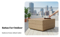 North USA-inspired rustic and design L-Shaped Sectional Sofa Set configurable configuration L-Shaped Sectional Couch weatherproof seat pads Outdoor Furniture Water Resistant for Families, Entertainers, Homeowners, Balcony, Garden, rearyard, waterfront