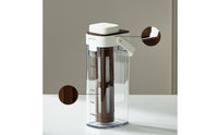 Airtight Cold Brew Coffee Maker Removable Cold Brew Pitcher Leakproof Iced Coffee Pitcher Slim for Students, Kitchen