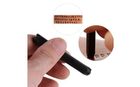 36 Pieces Alphabet Number Stamp Set Clear Legible Marks Steel Punch Stamps Machining Letter and Number Punch Set for Crafters, Leather Work
